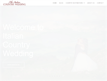 Tablet Screenshot of italiancountrywedding.com